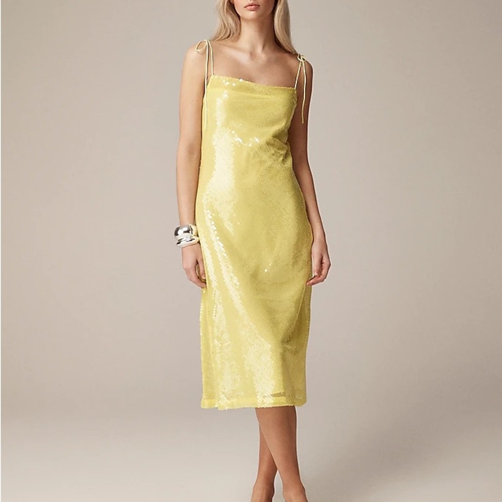 Anna October Yellow Sequin Dress